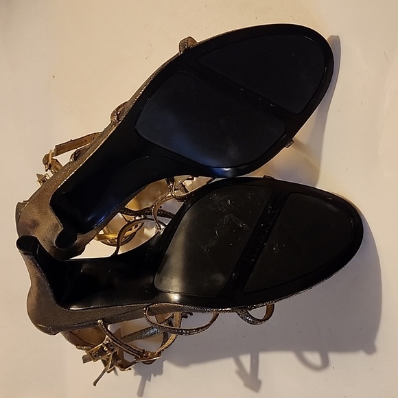 Nine West bead front high heels size 9.5, bronze. New - Picture 7 of 9